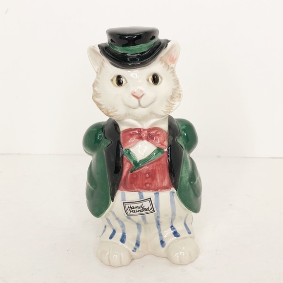 Fitz & Floyd Purrdinand ceramic hand painted 1990 vintage figurine - Picture 8 of 8